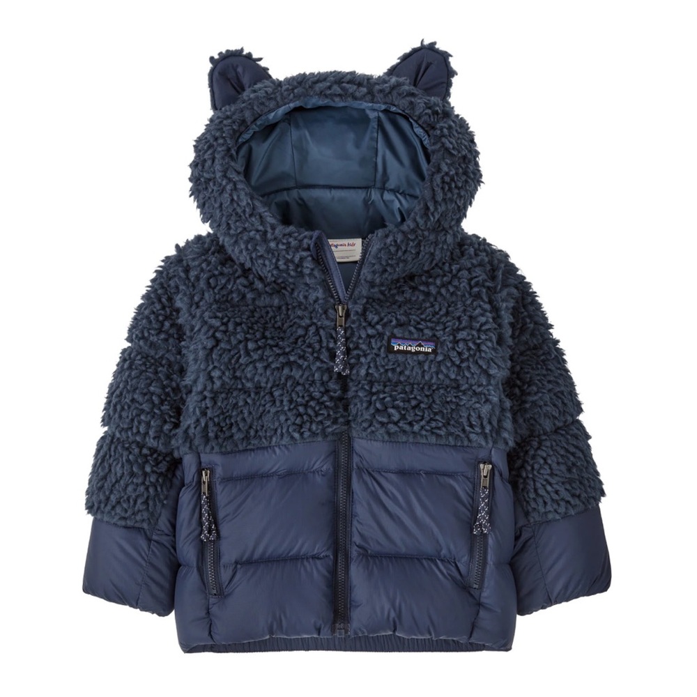 Patagonia Hi-Loft Furry Friends Puffer Jacket Navy